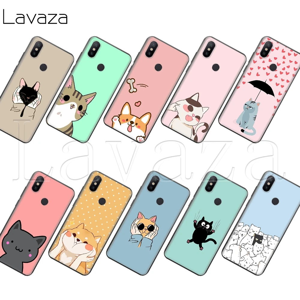 Мягкий чехол Lavaza с милыми кошками и животными для Xiaomi MI Redmi Poco X2 K30 Note 8T 10 6 8 9 9se A1 A2 A3