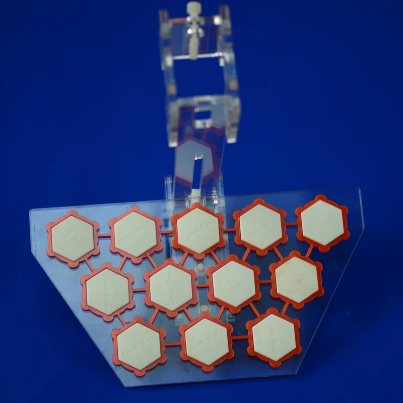 

professional adjustable 12/29 bases acrylic hanging coral mount button rack bracket marine tank sps holder frag with coral base