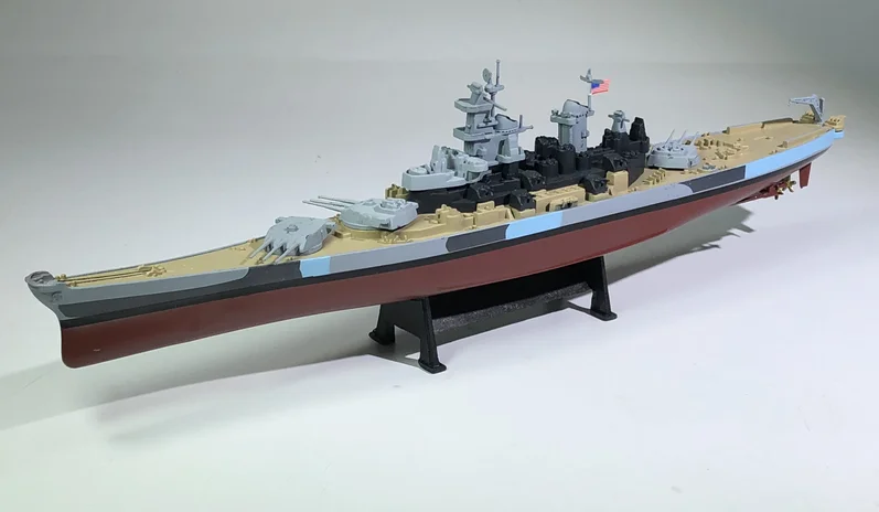 AMER 1/1000 масштаб военная модель игрушки USS Missouri 1944 линкор литой металлический военный корабль модель игрушки для коллекции, подарок, дети