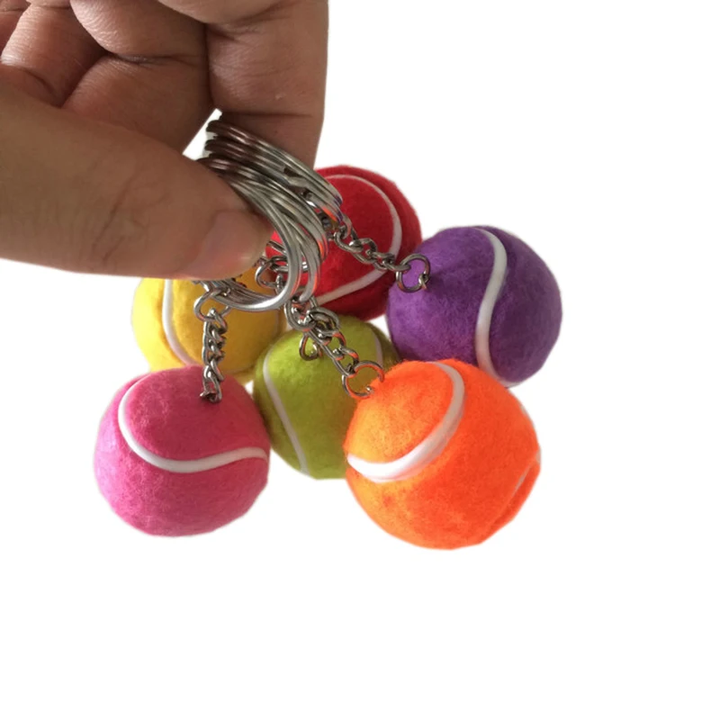 

50pcs/lot Resin Mini Tennis Racket Ball Key Chain/keyring Tennis Club Player Souvenir/Gift/Tennis Memento for Decoration