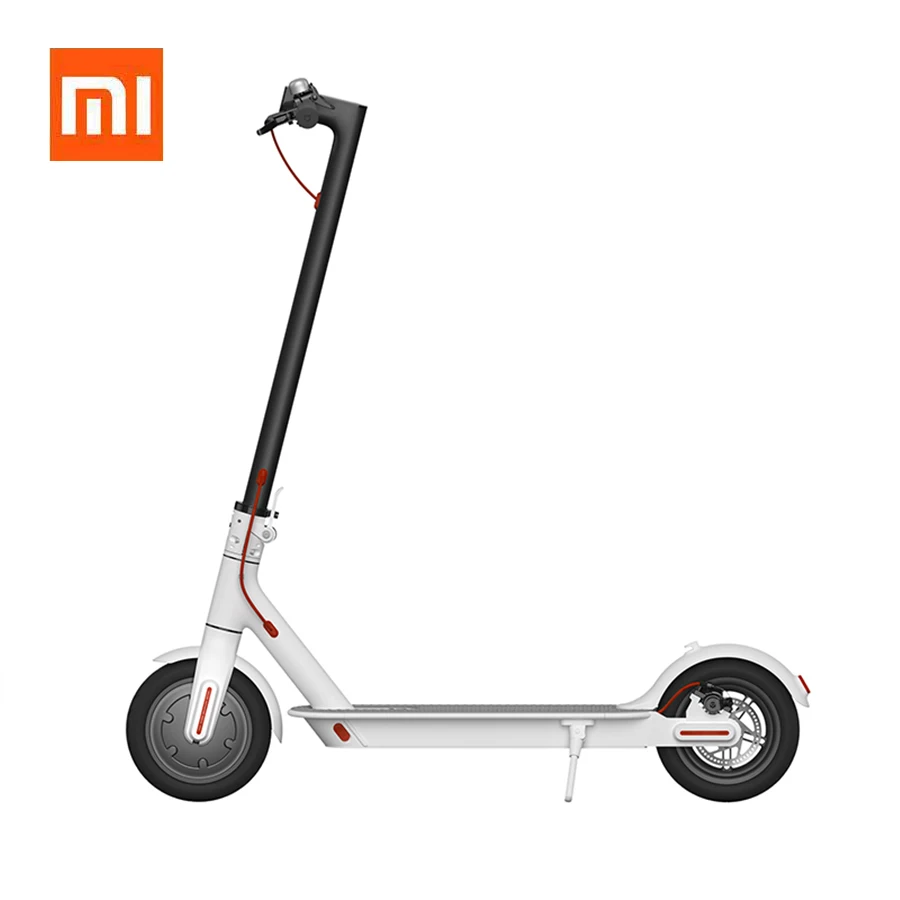 Xiaomi Mijia M365 электрический скутер 30 км для взрослых 2 колеса patinete Smart электрико складной Ховерборд Лонгборд скейтборд - Цвет: Белый