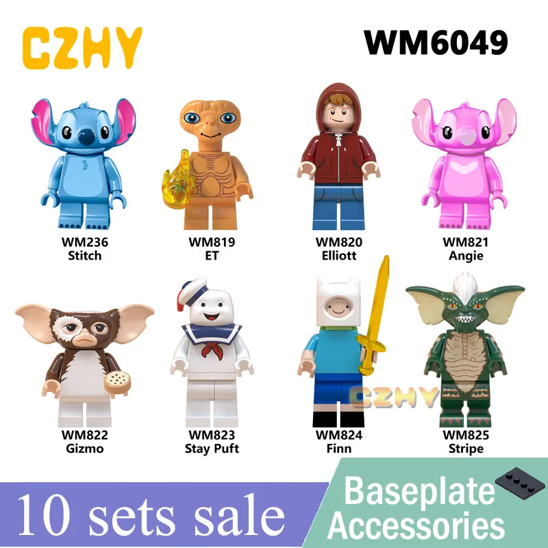 

WM6049 Cowboy Costume with Hat Gun Trump E.T. Lost Boys Indiana Jones Building Blocks Toys for Children