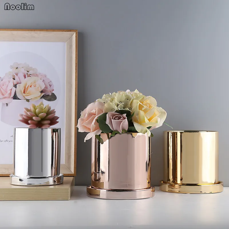 Minimalist skandinav Succulents Orkide Saks Seramik Saks G m Alt n 