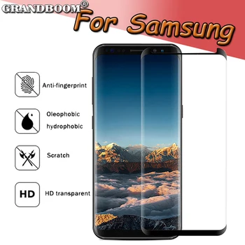 

50pcs 3D Curved Edge Tempered Glass Case Friendly For Samsung Galaxy Note 9 8 S9 S8 Plus S7 S6 Edge Screen Protector Guard Film
