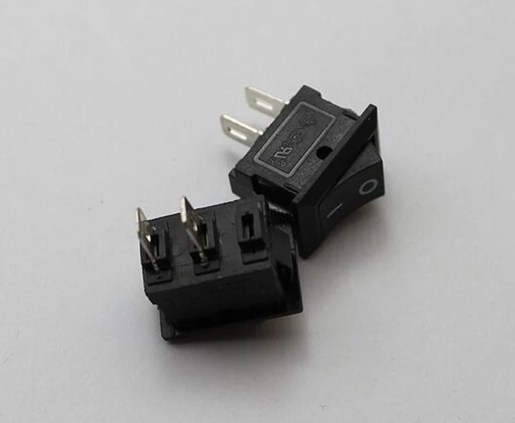 6Pcs Switch 10*15 Mini Electronic Power Switchs 3A 250V AC