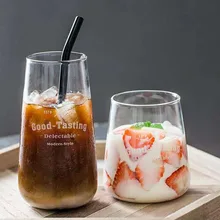 2 упаковки креативный скандинавский стеклянный чайный набор напиток чашка кофе чашка овсянка чашка для завтрака