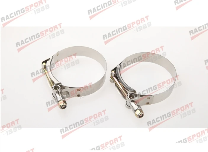 

2PCS 1.75" inch Turbo Pipe Hose Coupler T-bolt Clamp Stainless Steel 47/55mm