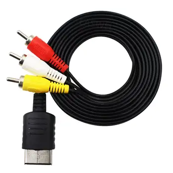

50pcs RCA AV A/V for Sega Dreamcast Stereo Composite Audio Video TV Adapter Cable New