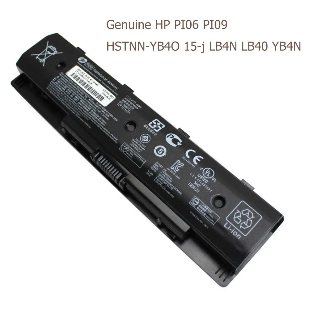 Genuine PI06 PI09 HP Laptop Battery Envy 15 17 710417-001 710416-001 HSTNN-LB4N 2
