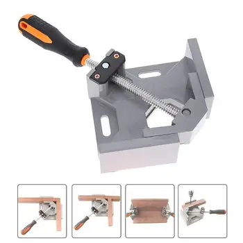 

90 Degree Right Angle Clamp Aluminum Alloy Corner Clamp Right Angle Welding Woodworking Photo Frame Clamping Tool