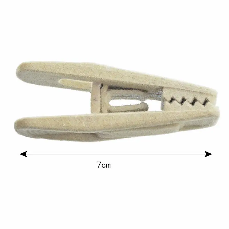 20 шт./компл. пластиковые бархатные ремни для одежды вешалки 20 упаковок штанов крепкий палец Флокированный зажим органайзер для хранения в спальню 7x2,1x1,8 см
