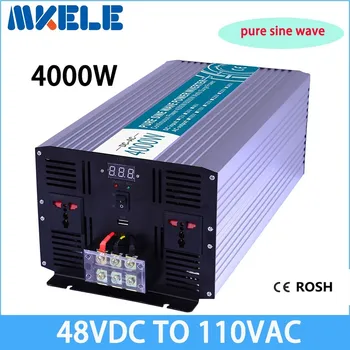 

MKP4000-481 48vdc to 110v 4000w pure sine wave Power inverter solar inverter for house voltage converter, LED Display