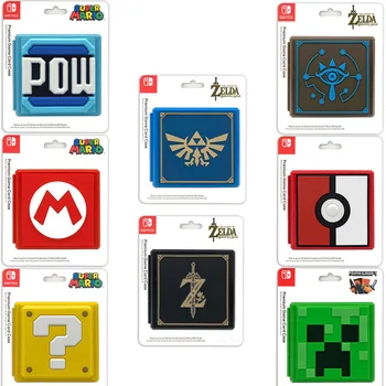 

Cartoon Hard Shell Momery SD 12 Game Cards Storage Box Holder Container for Zelda Mario Nintend Switch NS Protective Case Cover
