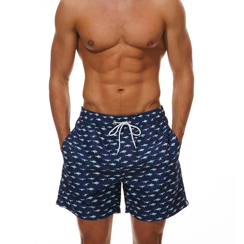 Повседневные мужские пляжные шорты с принтом животных, пляжные шорты мужские быстросохнущие купальники, большие размеры - Цвет: s4