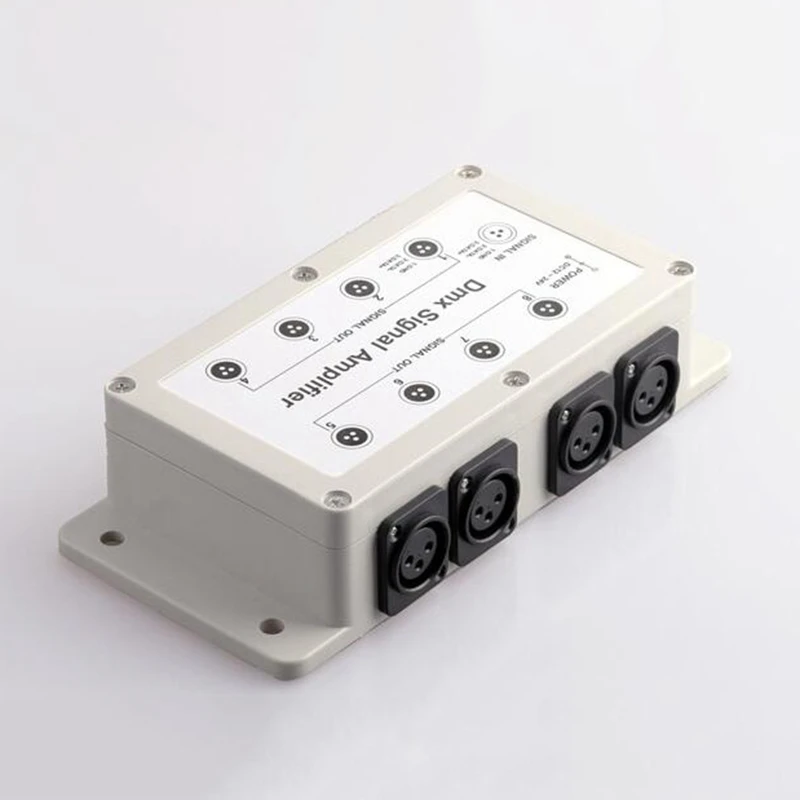 Dc12-24V 8-канальный сетевой видеорегистратор Выход Dmx Dmx512 светодиодный контроллер разделитель усилителя сигнала компонентов для дома