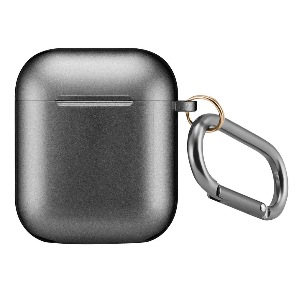 

Anti-lost Waterproof TPU Anti-lost Light Weight Protective Cover Dust-proof Skin Plain Case for Apple AirPods 2 with Ear Hook