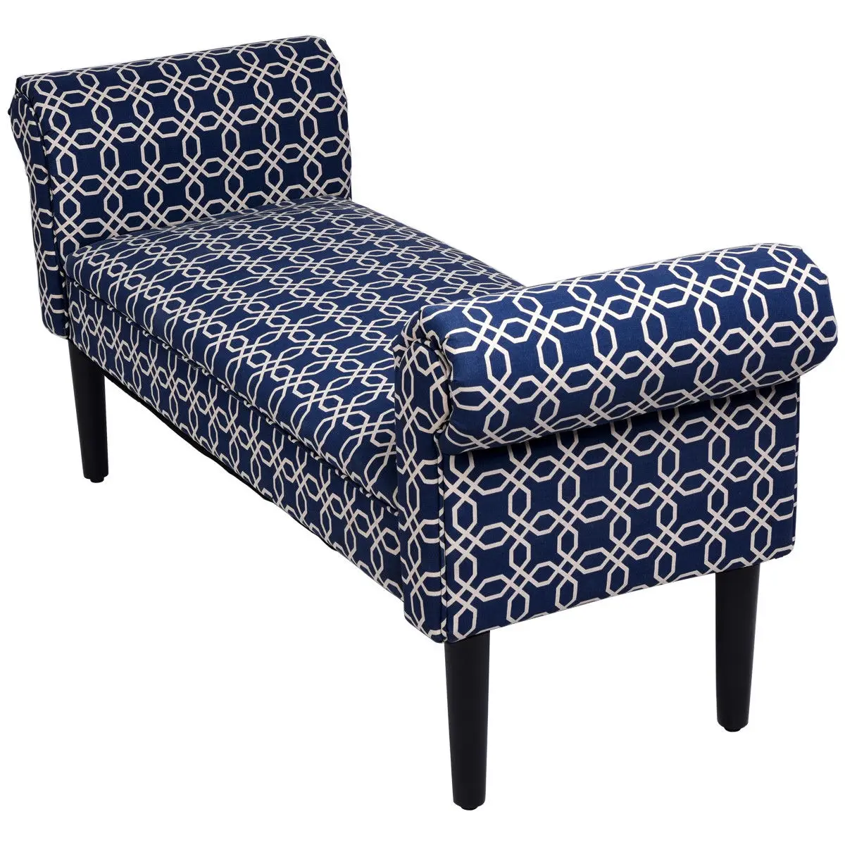Bed Bench Rolled Arm Sofa Chair Home Furniture Padded Bedroom