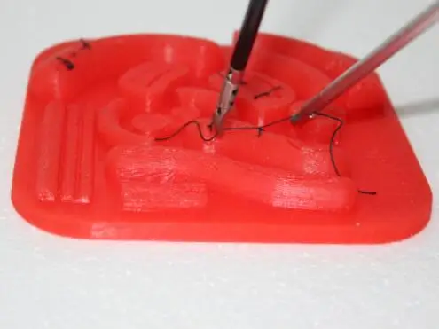 

3D stitching module Surgical simulation exercise Silicone suture pad Laparoscopic simulation training equipment