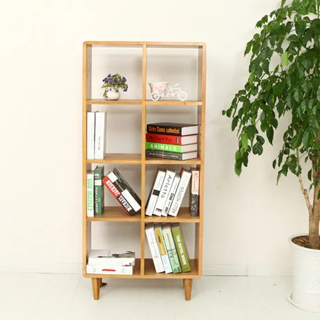 Книжный шкаф гостиная мебель для дома твердая деревянная Книжная Полка Стеллаж для хранения дисплей книжная подставка 70*30*158 см