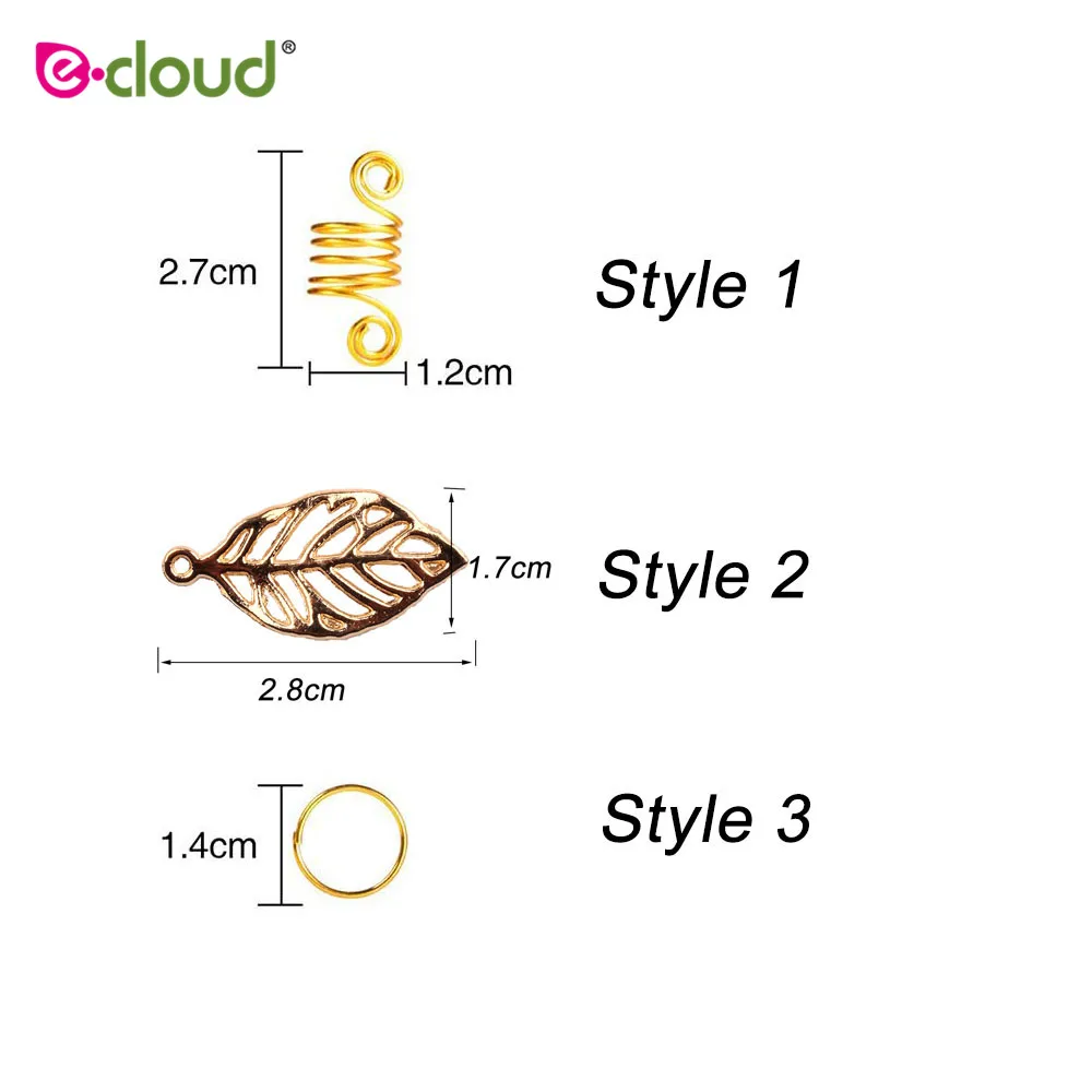20 шт./пакет золотистые волосы кольца для косичек аксессуары заколки для волос Для женщин и девочек дреды бусины комплект ювелирных изделий Цвет золотого и серебряного цвета