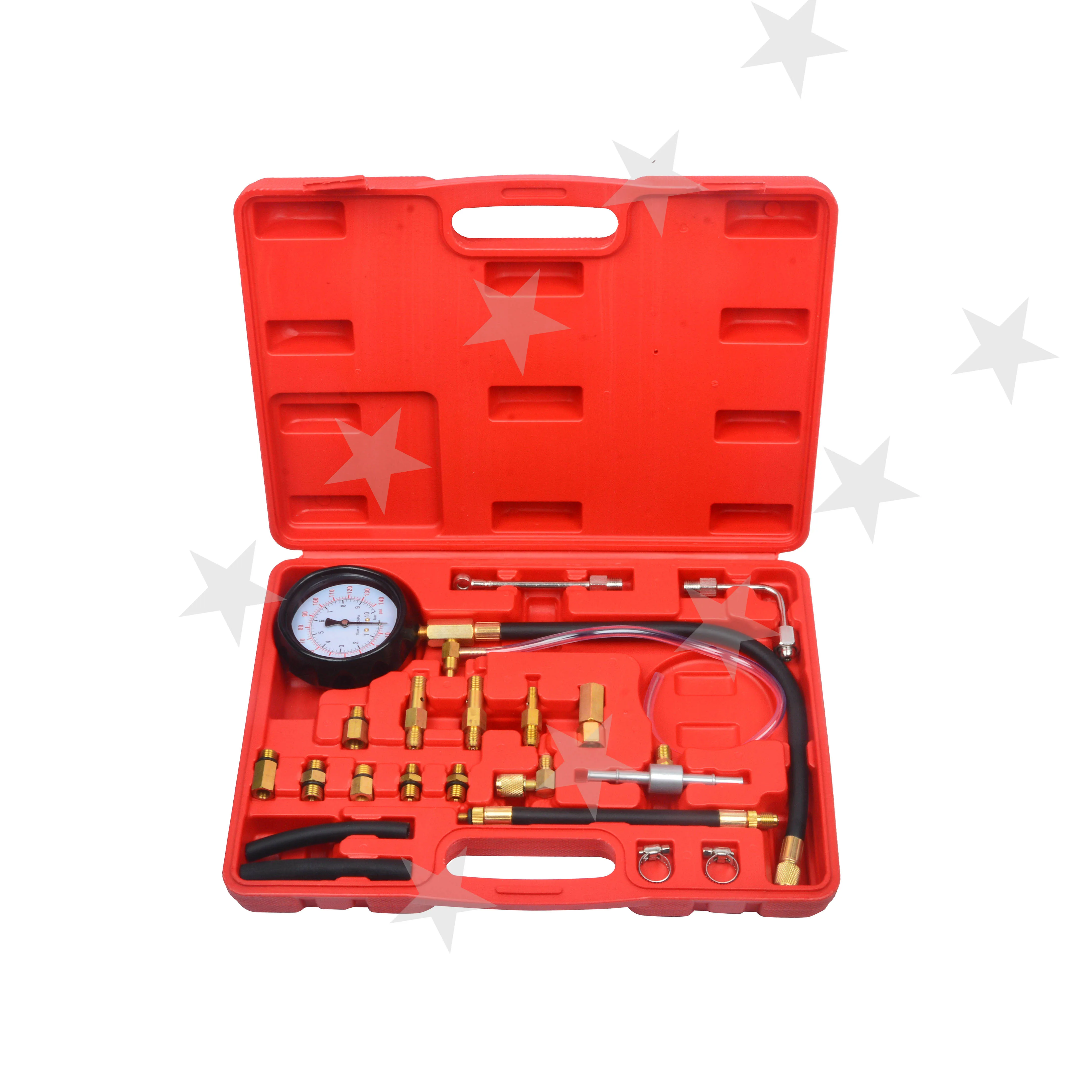 

0-140PSI Fuel Injection Pump Pressure Test Injector Tester Pressure Gauge Kit For Most of Cars and Trucks