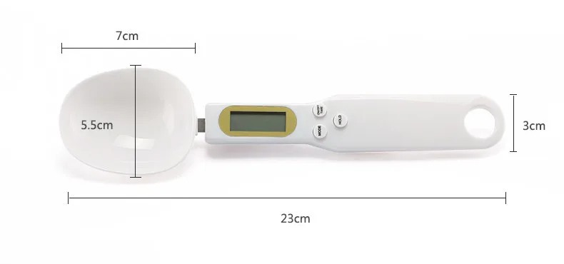 Y068 белые цифровые мерные ложки со шкалой для приготовления пищи, кухонные весы, инструменты для жидкостей/сыпучих продуктов, ЖК-дисплей, объемные весы