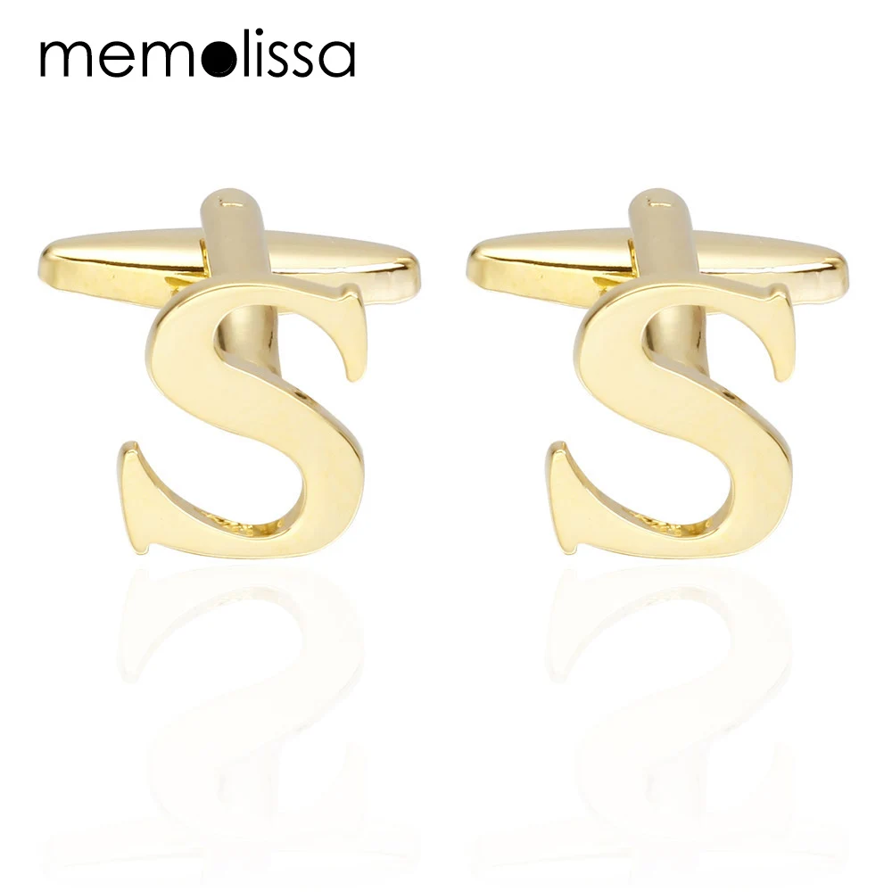 MeMolissa Luxury с шортами золотистого цвета и надписью S манжетные запонки для рубашки