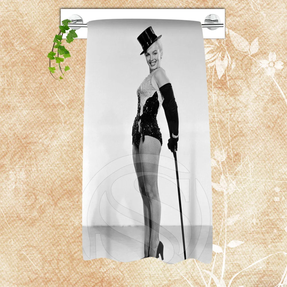 H-P98 Custom Big Size 140cmx70cm Cotton Bath Towel marilyn monroe #17 Shower For your family SQ00722-@H098 | Дом и сад