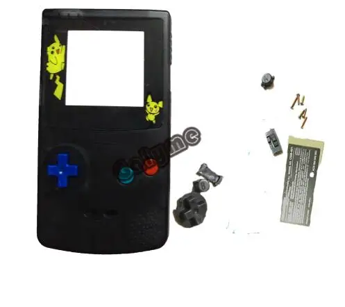 7 цветов карманная версия пластиковый корпус DIY Кнопка оболочки заменить для Gameboy цвет GBO DMG игровая консоль мальчик цветной чехол - Цвет: Розово-красный