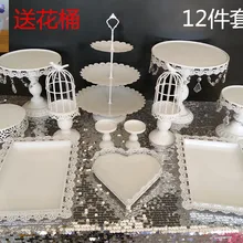 Десерты металлический поднос и свадебный торт стенд кекс лоток 12 шт./компл