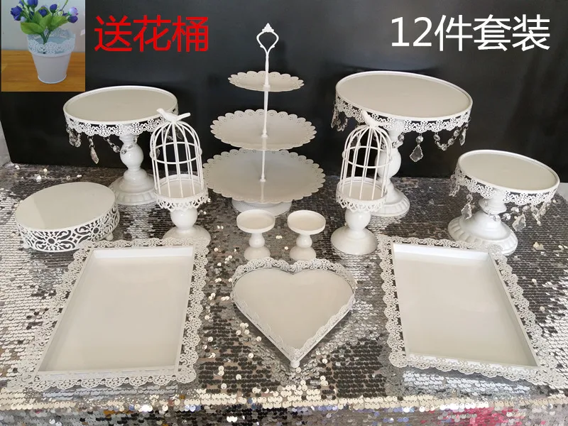 

Desserts metal tray and Wedding Cake Stand cupcake tray 12PCS / Set