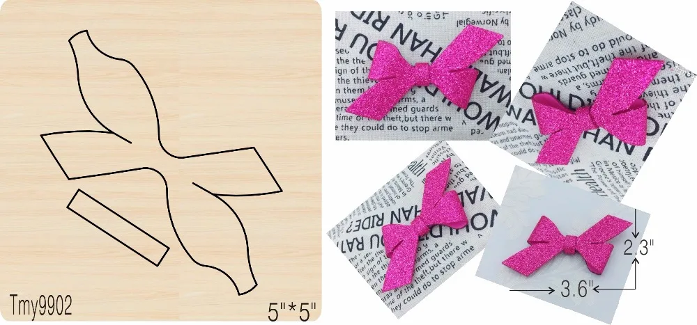 Креативный Лук-10 DIY Новые деревянная форма режущие штампы для скрапбукинга Толщина/15,8 мм/Tmy9902