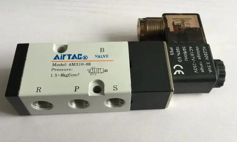 Air Válvulas Solenóide 4m31008 Posição Port Válvula de Controle Pneumática