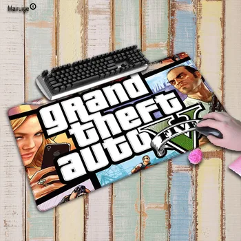 

Mairuige Grand Theft Auto V GTA mouse pad to mouse notbook computer mousepad Large Lock Edge padmouse gamer to laptop keyboard