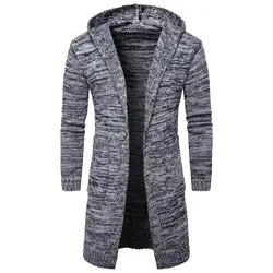 Bigsweety кардиган свитер пальто Для мужчин осень модные однотонные свитера Повседневное теплые Вязание джемпер, свитер мужской пальто