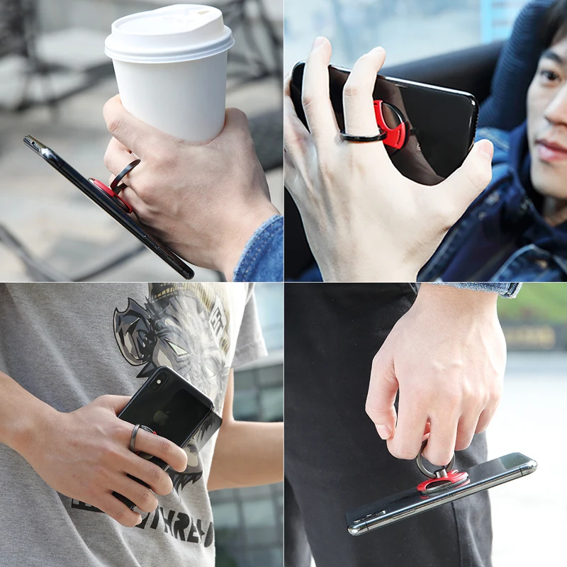 Spinner Finger Ring Phone Holder For iPhone X Samsung Xiaomi ROCK High Speed Finger Spinner Ring Mobile Phone Holders 360 Degree Spinner Finger Ring Phone Holder For iPhone X Samsung Xiaomi ROCK High Speed Finger Spinner Ring Mobile Phone Holders 360 Degree