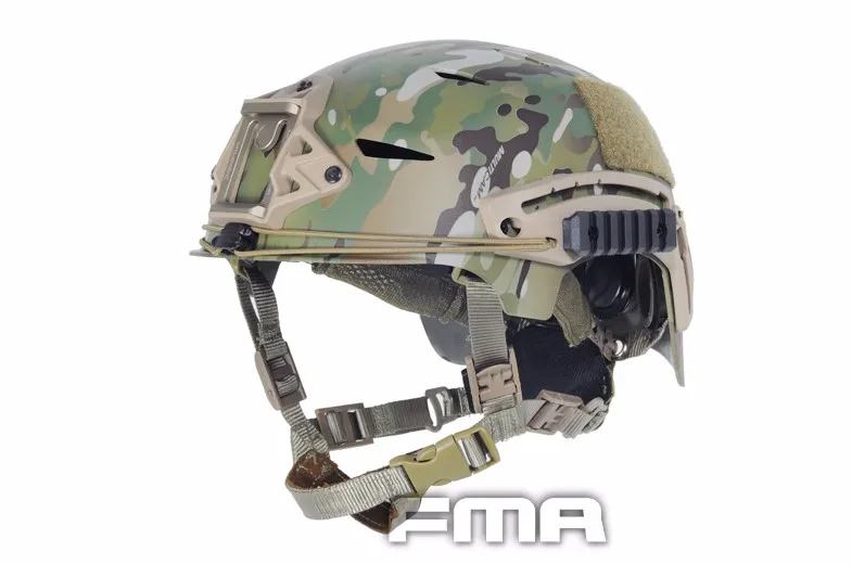 Новые EXFLL спортивные шлемы страйкбол тактический Bump Пейнтбол Wargame шлем покрытие ткань армейский Военный для быстрой охоты/страйкбол снаряжение - Цвет: TB785 MC