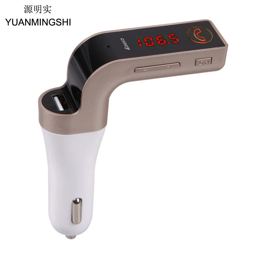 YUANMINGSHI автомобильный Bluetooth fm-передатчик с TF/USB флеш-накопителями MP3 WMA Музыкальный плеер SD и USB Автомобильное зарядное устройство+ Bluetooth автомобильный комплект