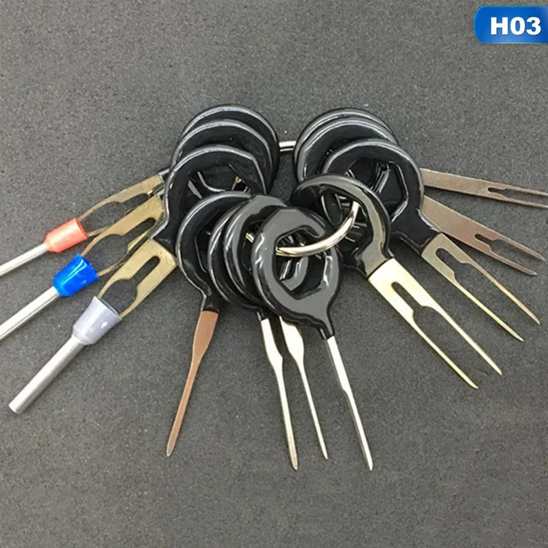 

Automobiles Repair Tool Pin Extractor Kit 11Pcs/Set Terminal Removal Tools Car Electrical Wiring Crimp Connector