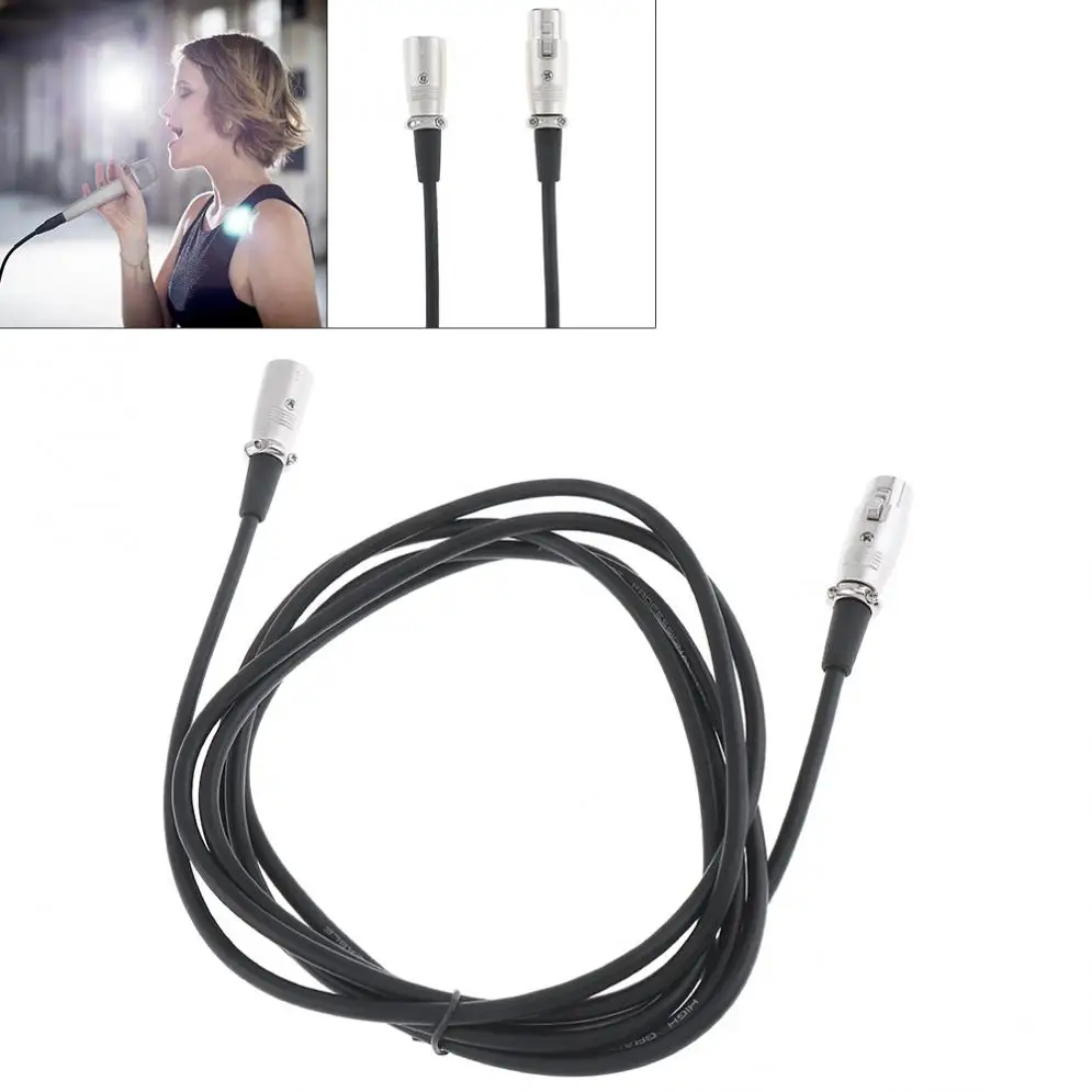Practical 2m 3 Pin Xlr Male To Female Microphone Extension Cable Audio Extension Cables Cord