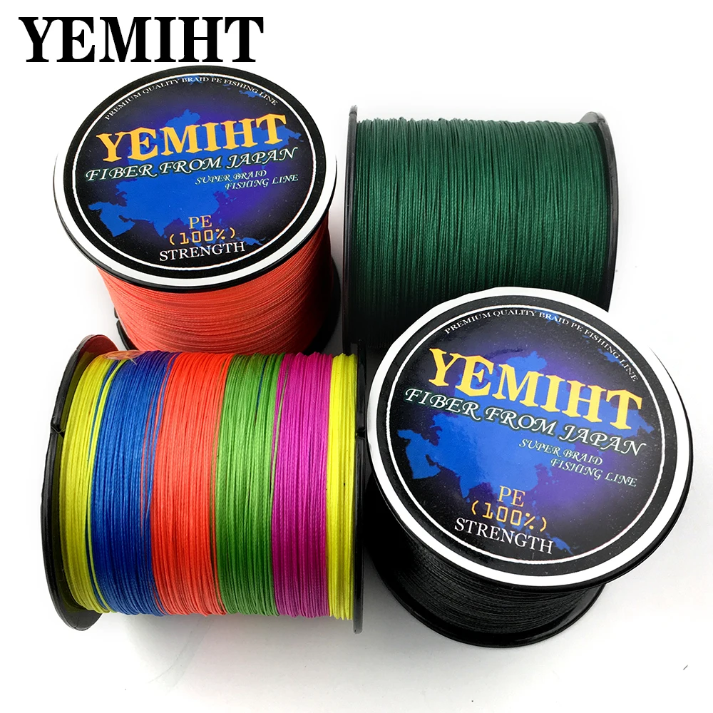 YEMIHT cable de pesca de carpa, 500M, 8 hebras, hilo de pesca trenzado
