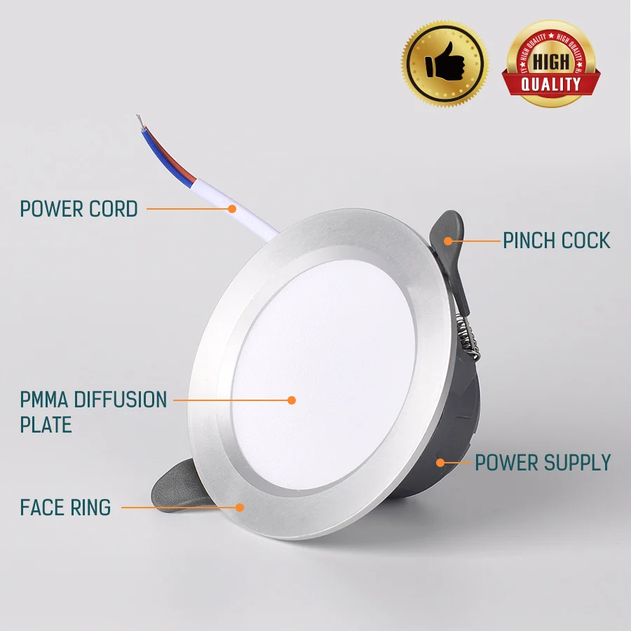 

Ceiling LED Down Lights 2.5inch Louis Lantern Dimmer Down Light Tri-color Changeable Warm/White/Nature White 5W AC220V 2pcs/Lot