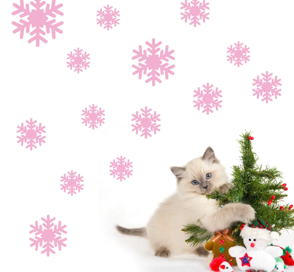 2019 New Wall Sticker Frozen Snow Flakes Vinyl Art Wall Quote Decal Sticker Removable wall decor room decoration muursticker @W2