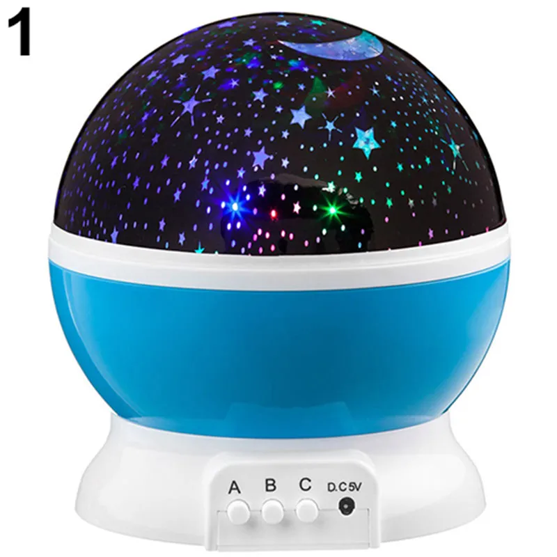 

Rotating Projector Starry Night Lamp 4 LED Light Star Sky Romantic Projection