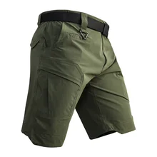 Мужские шорты военные тактические стрейч армейские военные страйкбол Карго короткие мужской со множеством карманов водонепроницаемые рабочие короткие брюки S-3XL