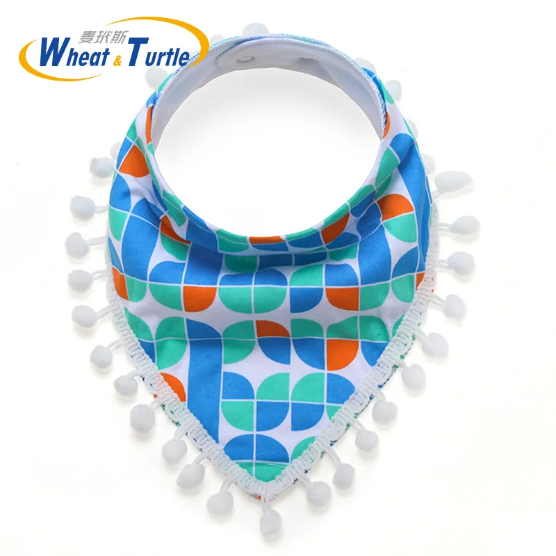 

Mother Kids Baby Clothing Accessories Bibs Burp Cloths Cotton Printed Baby Bandana Triangle Scarf Infant Cloths Saliva Towel