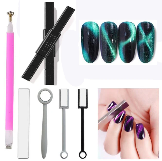 

Cat Eye Magnet Stick Mixes Shape Magic Effect Magnetic Sticks Manicure Tools Nail Art Tool for 3D Cat Eye Gel Varnish