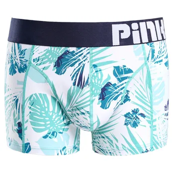 

Cotton Men's Underwear New Sexy Multicolor Printed Low Waist Soft and Comfortable Breathable Fashion Casual Daily Boxer #Z