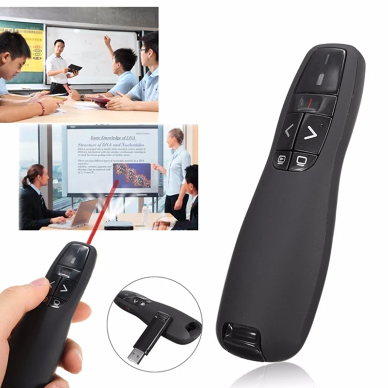 DS 400 Presentation Presenter Laser Pointer Pen USB 2.4G Wireless Red
