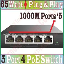5 портов 4 poe IP 65 Вт 1000 Мбит/с переключатель IEEE802.3af/at PoE костюм для всех видов poe камера или точка доступа, сетевой переключатели SG105PL